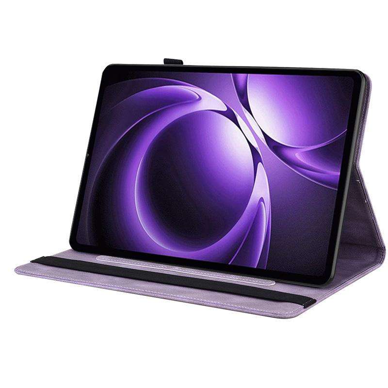 For Xiaomi Redmi K Pad 8.8 inch Butterfly Flower Embossed Leather Tablet Case(Purple)
