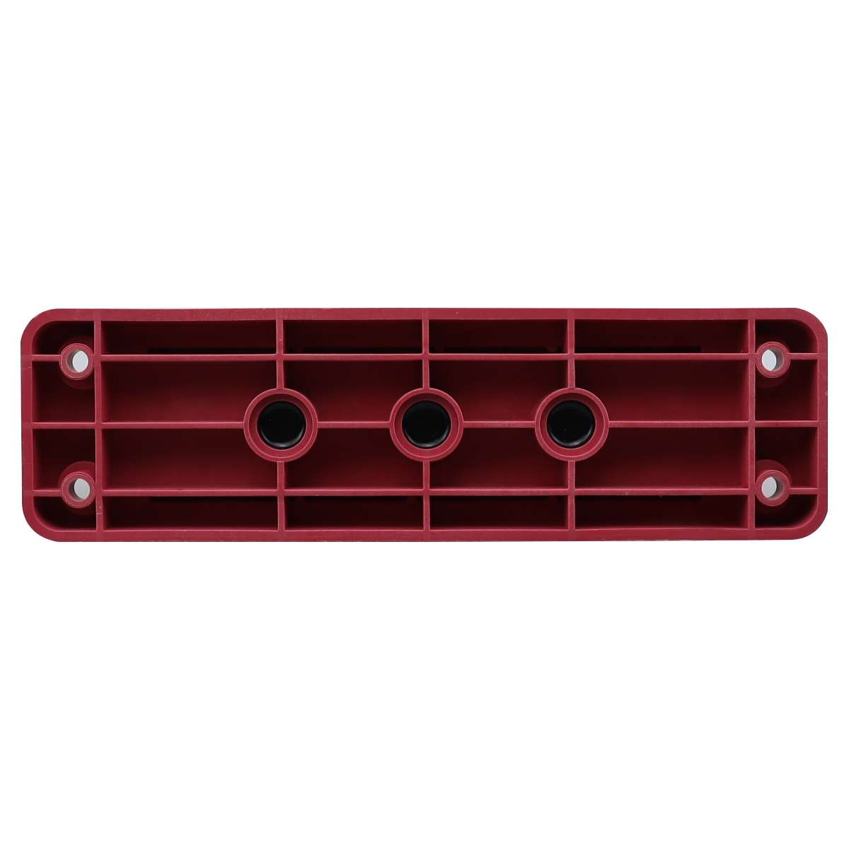 RV 600A High Current Busbar 4-way Straight M10 Wiring Studs(Red)