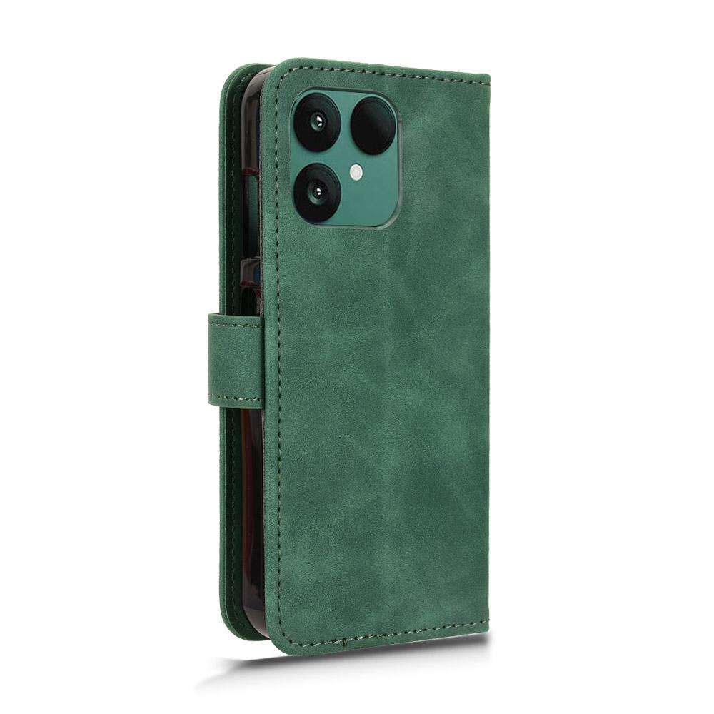 For Fairphone 6 Skin Feel Magnetic Flip Leather Phone Case(Green)
