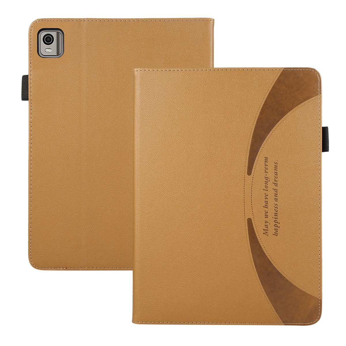 For Nokia T21 10.4 2022 Litchi Texture Leather Sucker Tablet Case(Brown)