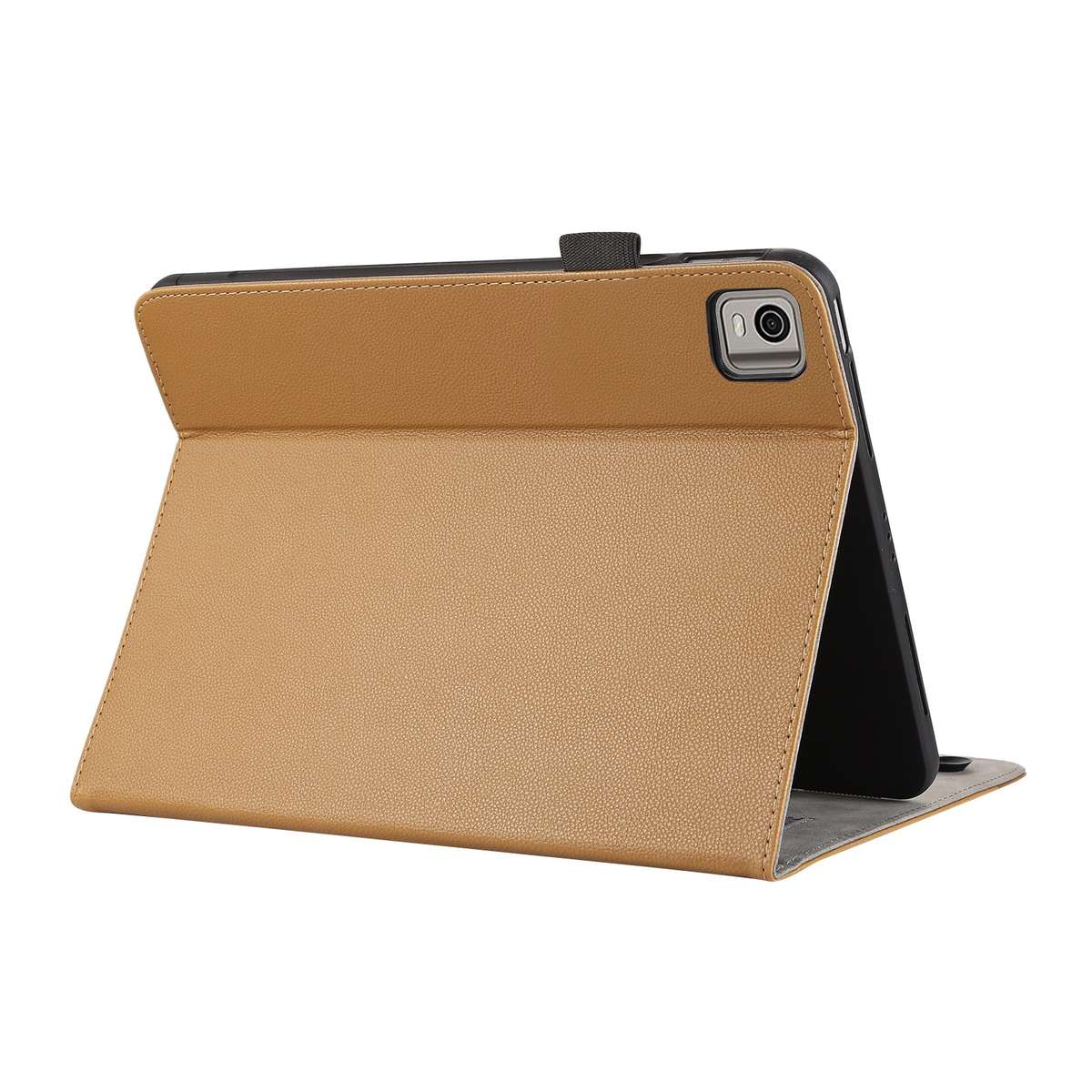 For Nokia T21 10.4 2022 Litchi Texture Leather Sucker Tablet Case(Brown)