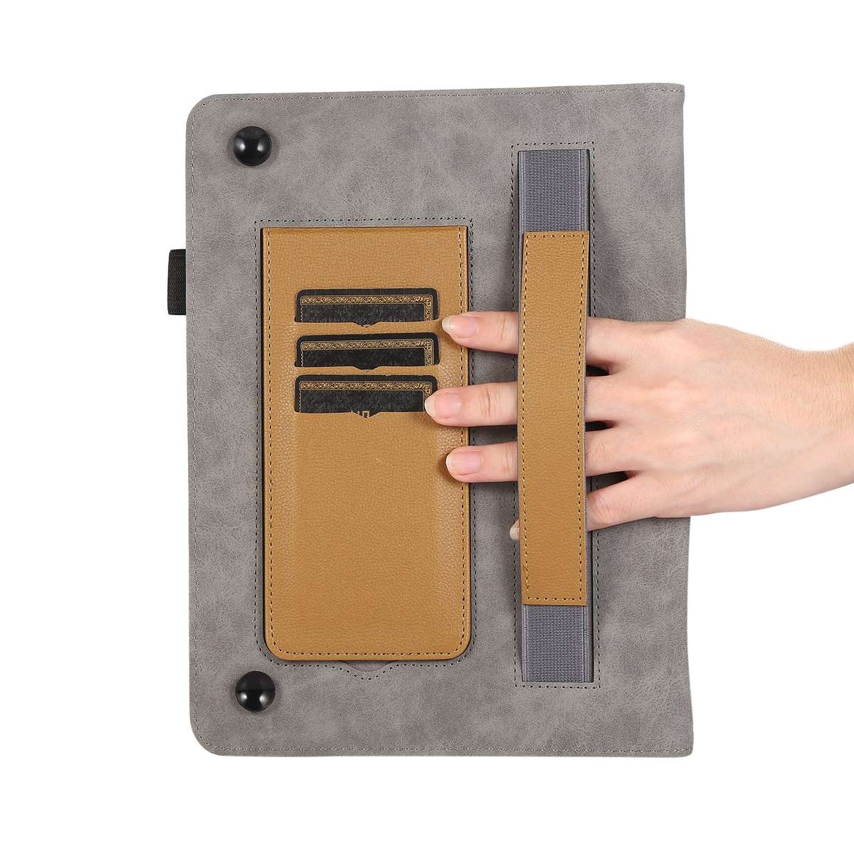 For Nokia T21 10.4 2022 Litchi Texture Leather Sucker Tablet Case(Brown)