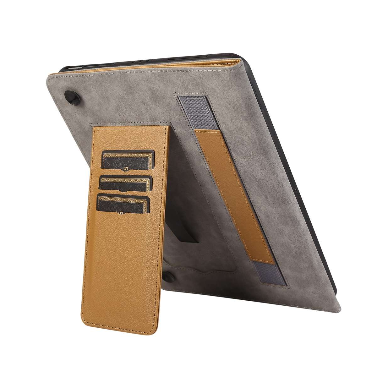 For Nokia T21 10.4 2022 Litchi Texture Leather Sucker Tablet Case(Brown)
