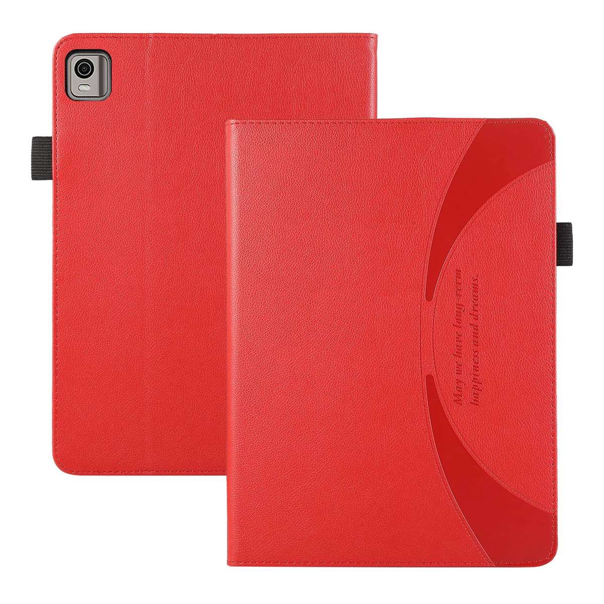 For Nokia T21 10.4 2022 Litchi Texture Leather Sucker Tablet Case(Red)