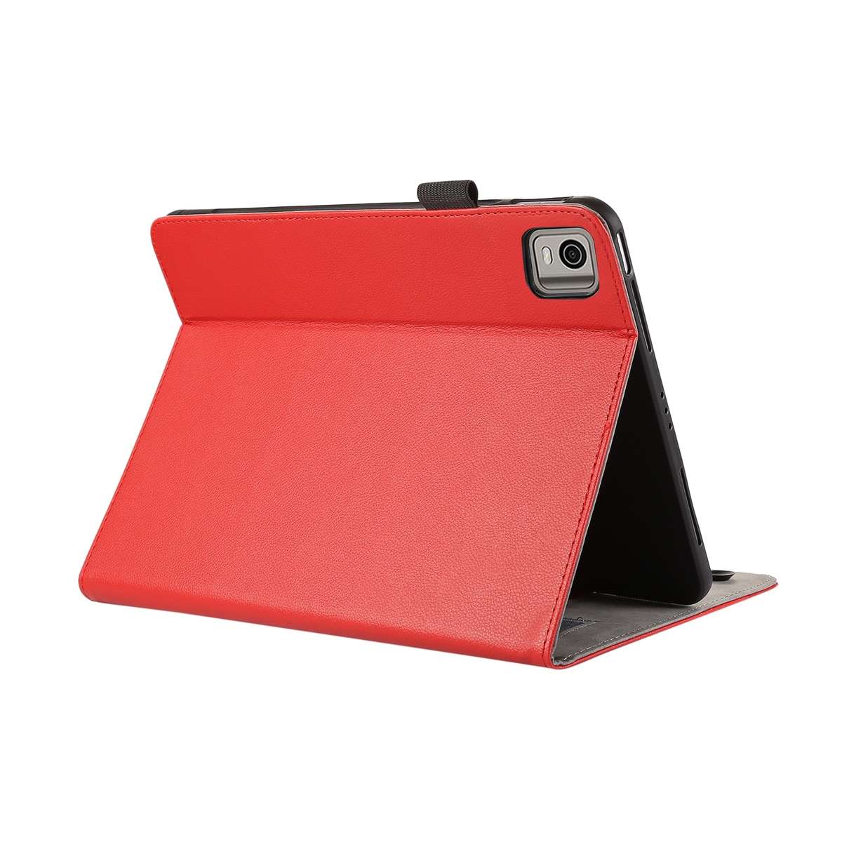 For Nokia T21 10.4 2022 Litchi Texture Leather Sucker Tablet Case(Red)