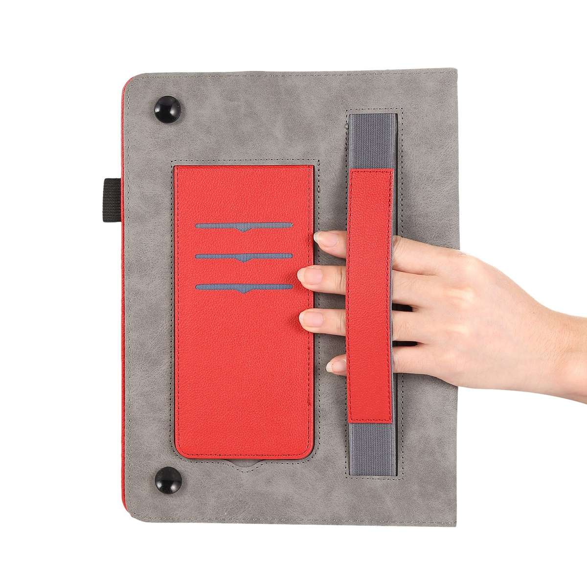 For Nokia T21 10.4 2022 Litchi Texture Leather Sucker Tablet Case(Red)