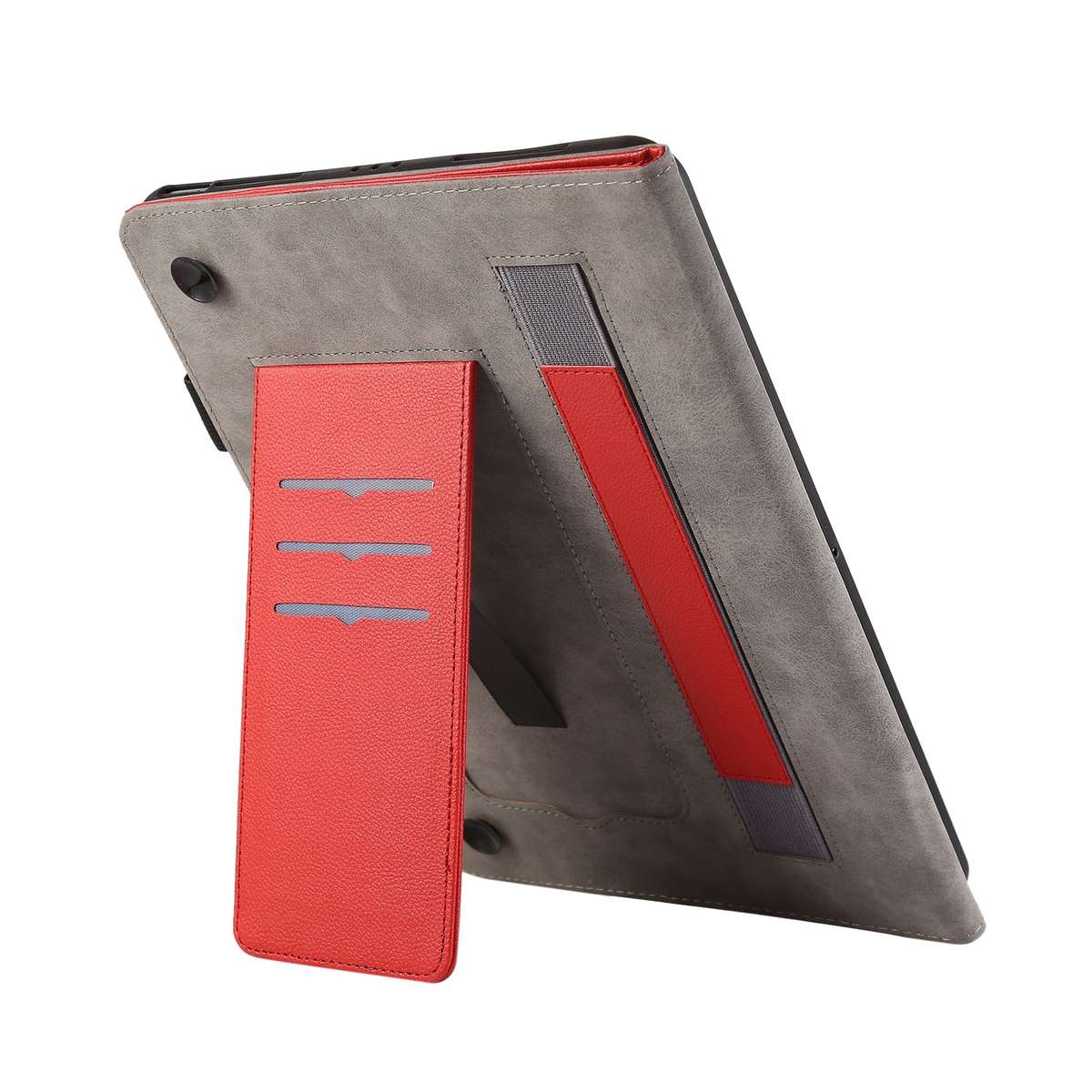 For Nokia T21 10.4 2022 Litchi Texture Leather Sucker Tablet Case(Red)