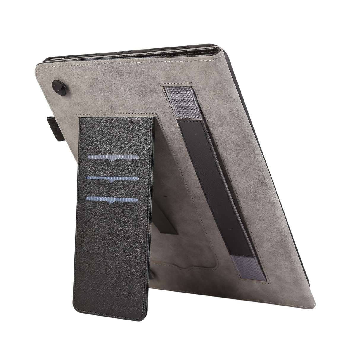 For Nokia T21 10.4 2022 Litchi Texture Leather Sucker Tablet Case(Black)