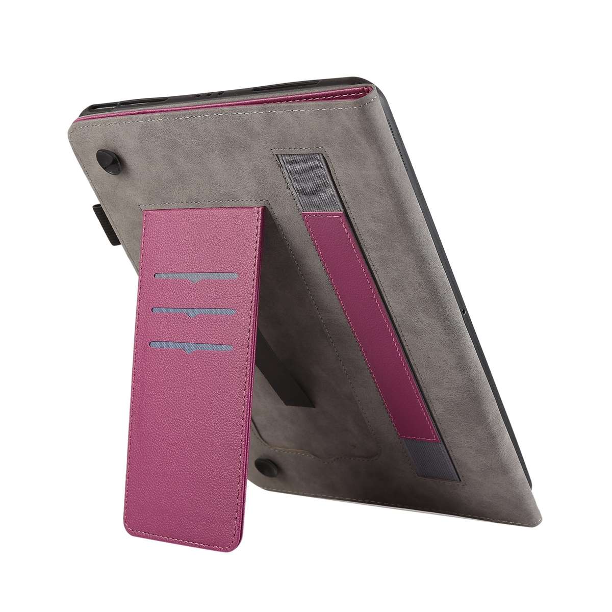 For Nokia T21 10.4 2022 Litchi Texture Leather Sucker Tablet Case(Purple)