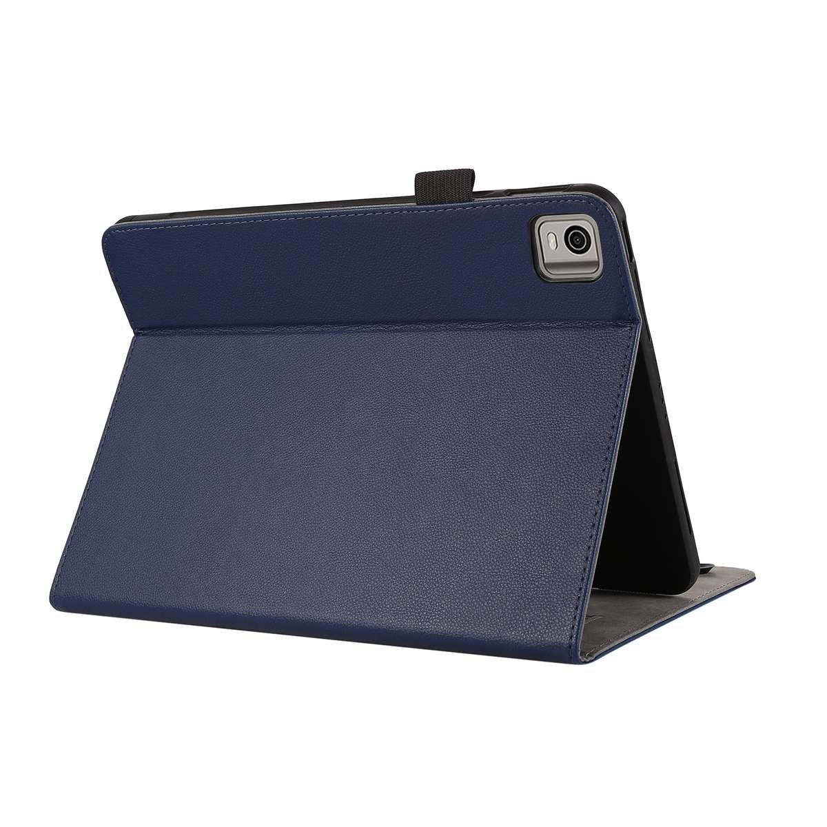 For Nokia T21 10.4 2022 Litchi Texture Leather Sucker Tablet Case(Dark Blue)