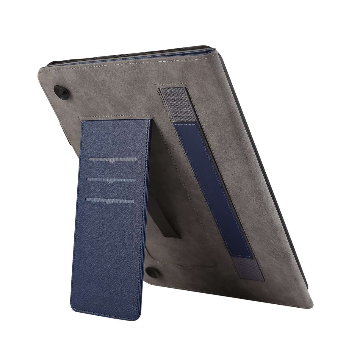 For Nokia T21 10.4 2022 Litchi Texture Leather Sucker Tablet Case(Dark Blue)