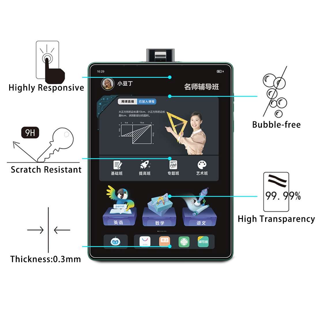 For BBK S5 Pro 2 PCS 9H HD Explosion-proof Tempered Glass Film
