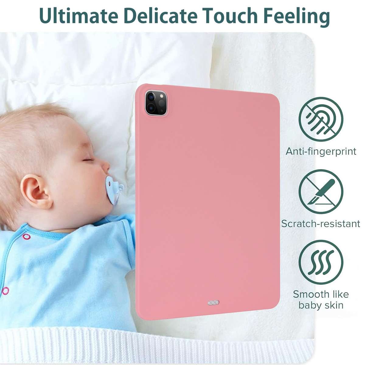 For iPad 10.2 2021 / 2020 / 2019 Oil Spray Skin-friendly TPU Tablet Case(Pink)