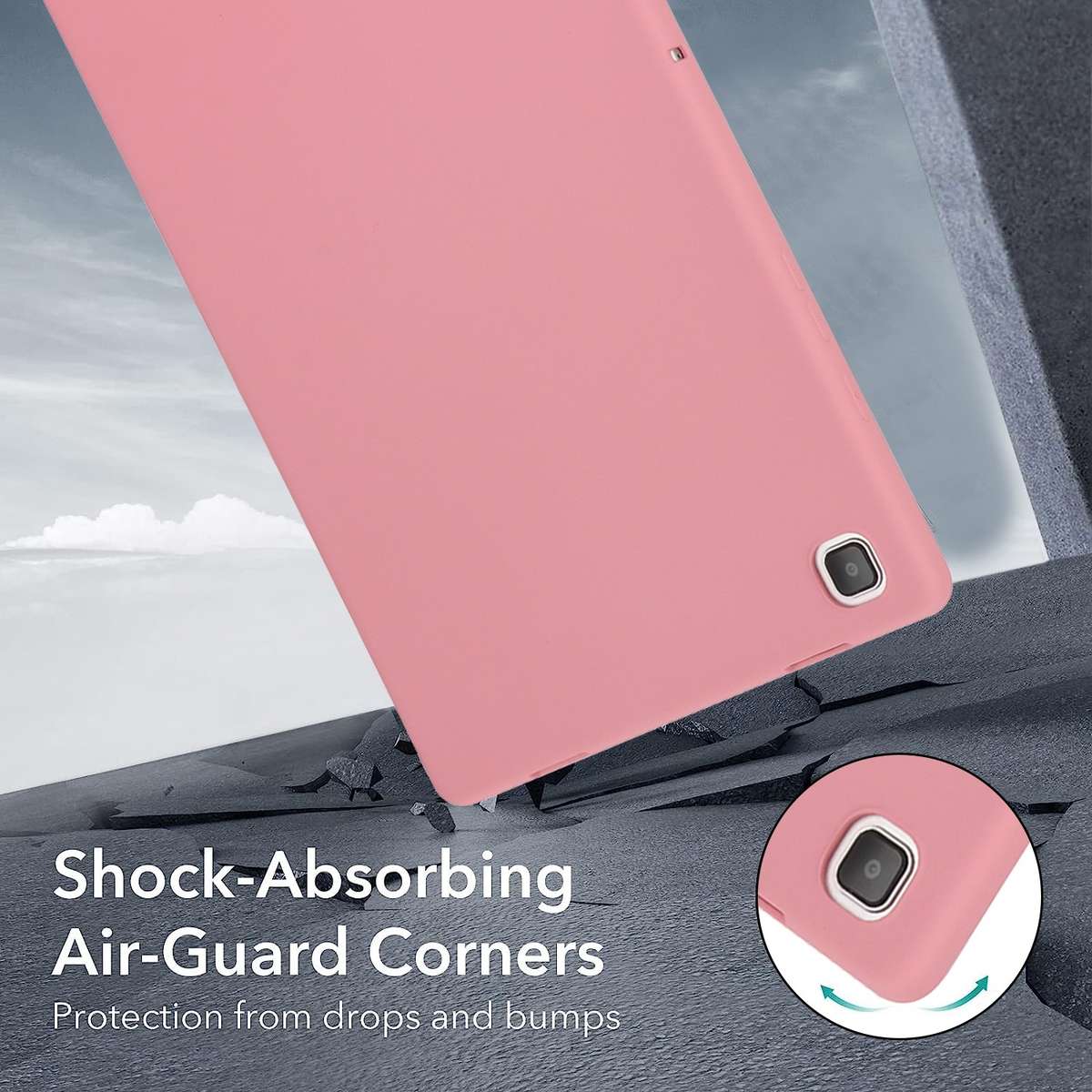 For Samsung Galaxy Tab S9 Oil Spray Skin-friendly TPU Tablet Case(Pink)