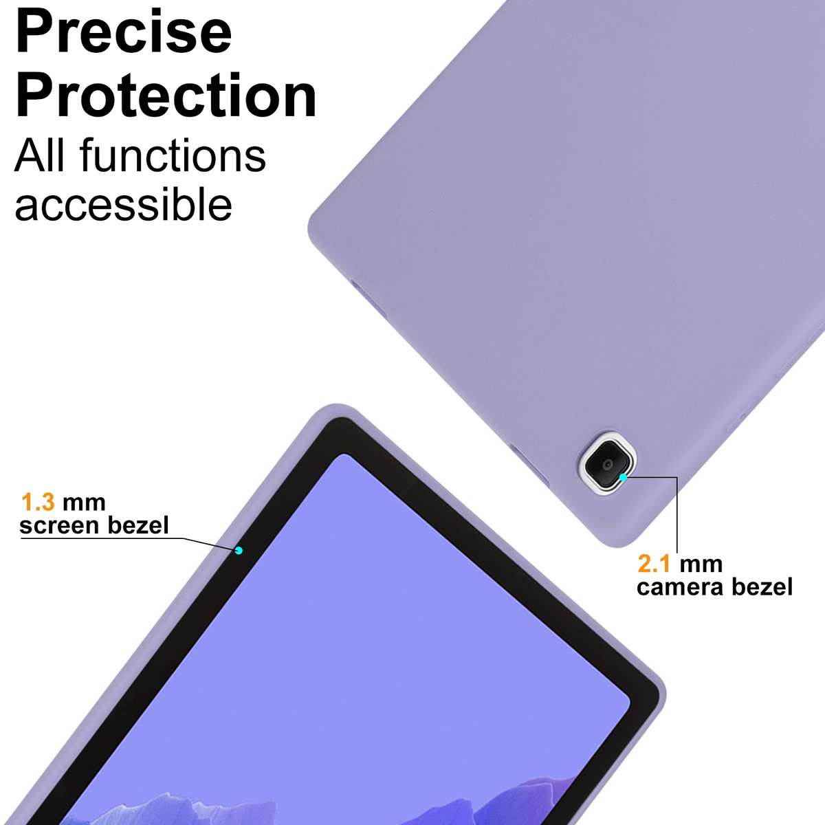 For Samsung Galaxy Tab S9 Oil Spray Skin-friendly TPU Tablet Case(Purple)