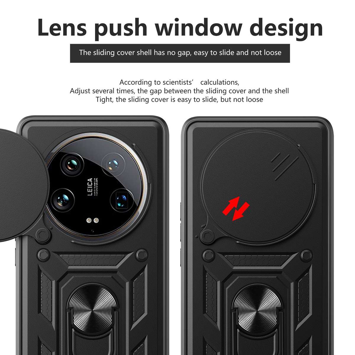 For Xiaomi 14 Ultra Sliding Camera Cover Design TPU Hybrid PC Phone Case(Silver)