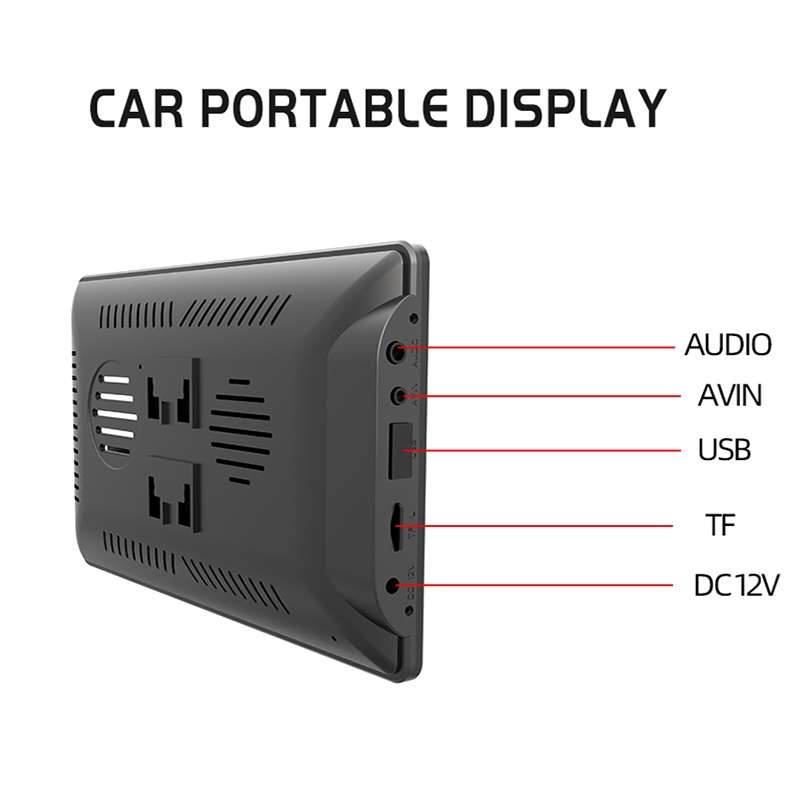 X70-1 Car 7 inch IPS Portable Smart Screen Wireless Screen Projection Carplay Android Auto(Black)