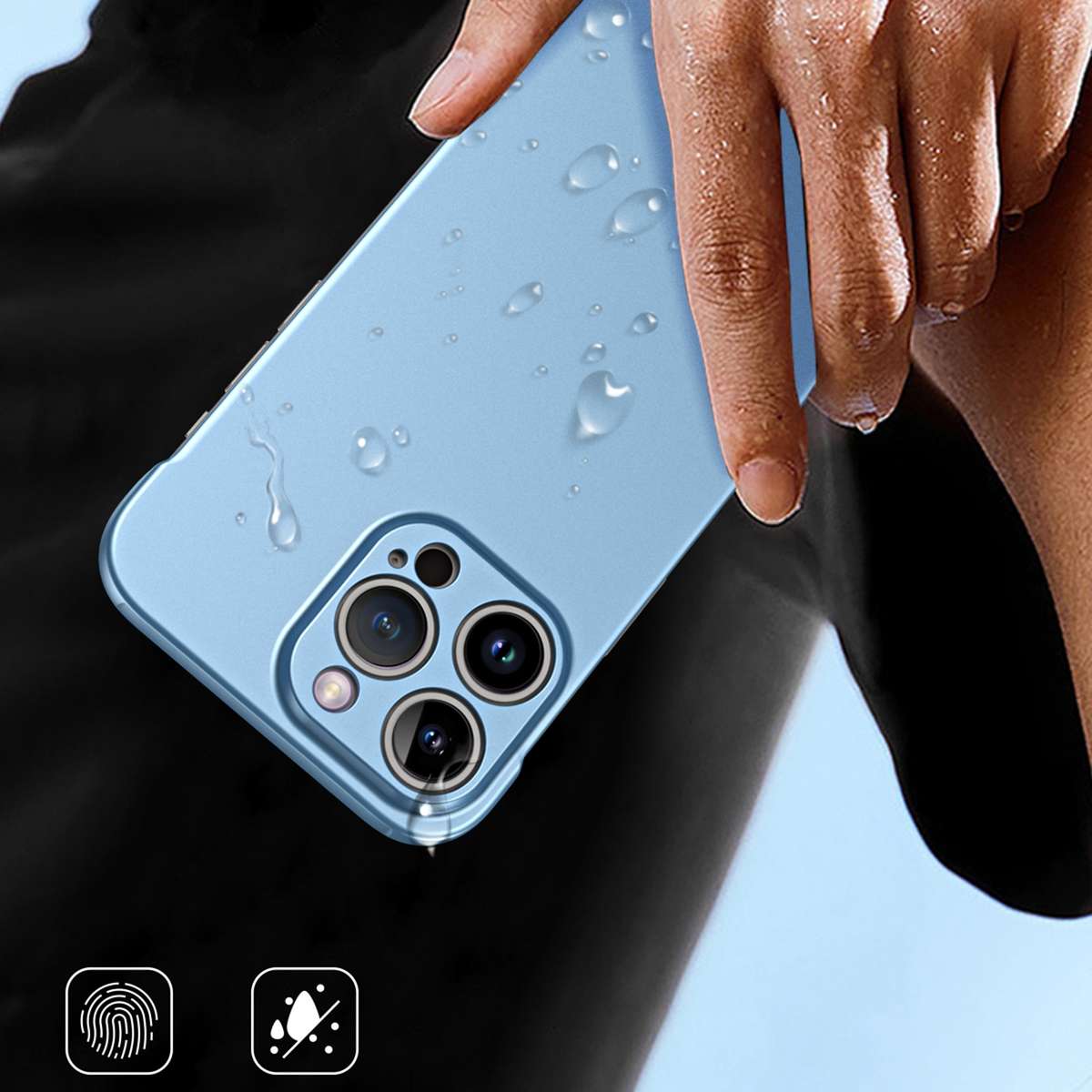 For iPhone 12 mini Frameless Metallic Paint Hybrid PC Phone Case(Rose Gold)