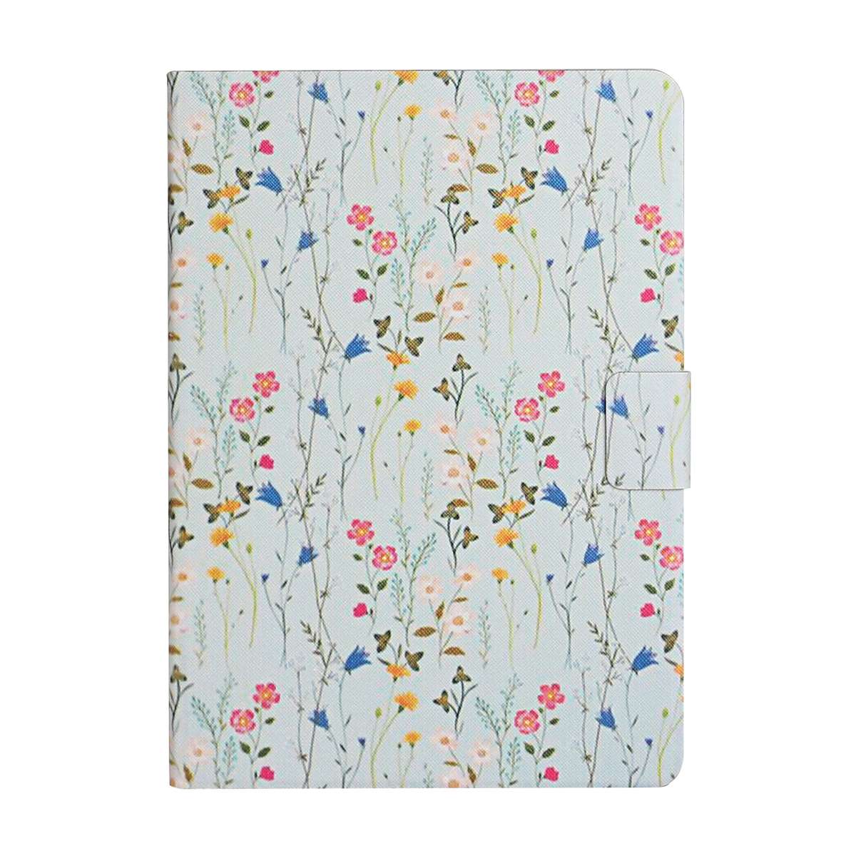 For Samsung Galaxy Tab A9 Flower Pattern Horizontal Flip PU Tablet Case with Sleep / Wake-up Functio