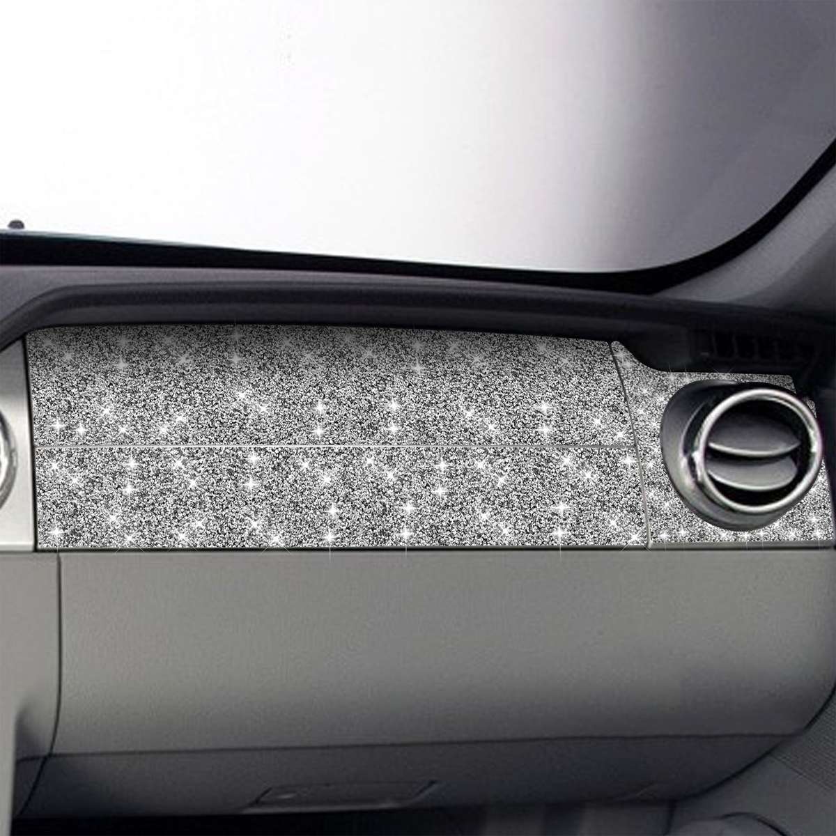 For Ford Mustang 2005-2009 Upper Part of Right Dashboard Diamond Decorative Sticker, Left Drive