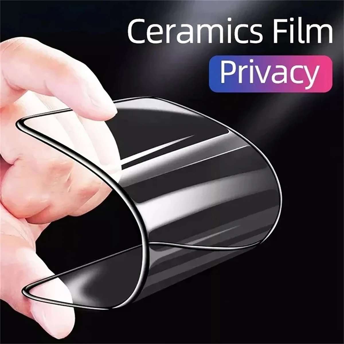 For iPhone 14 / 13 Pro / 13 25pcs Full Coverage HD Privacy Ceramic Film