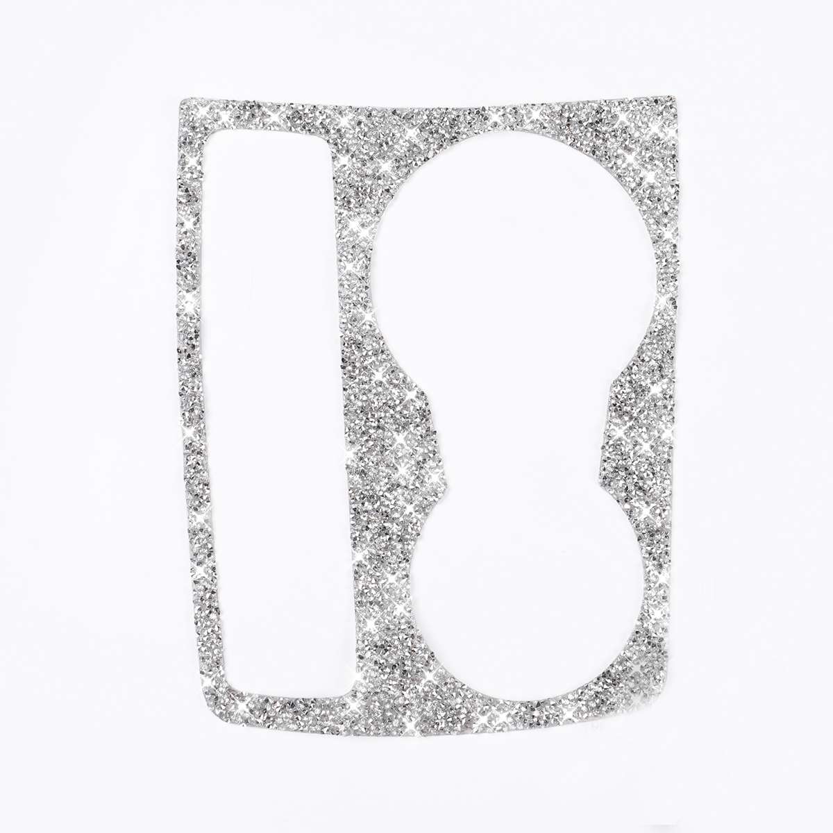 For Audi A5 / A4 / B8 / Q5 Car Water Cup Holder Diamond Decoration Sticker, Left and Right Drive