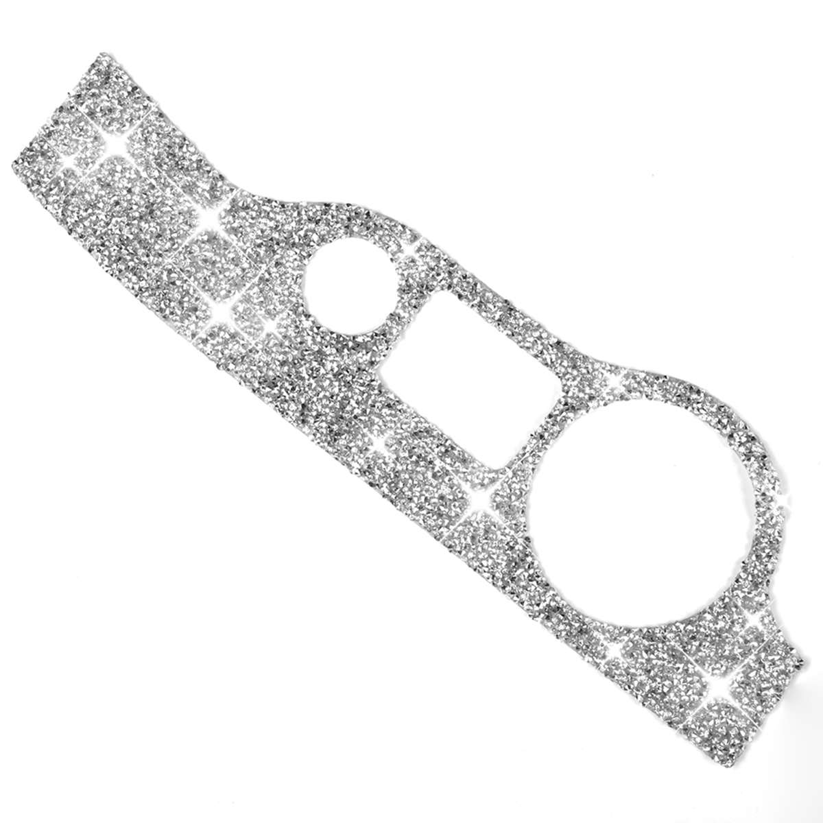 For Dodge Charger 2011-2014 Car Headlight Switch Diamond Decorative Sticker, Left-hand Drive