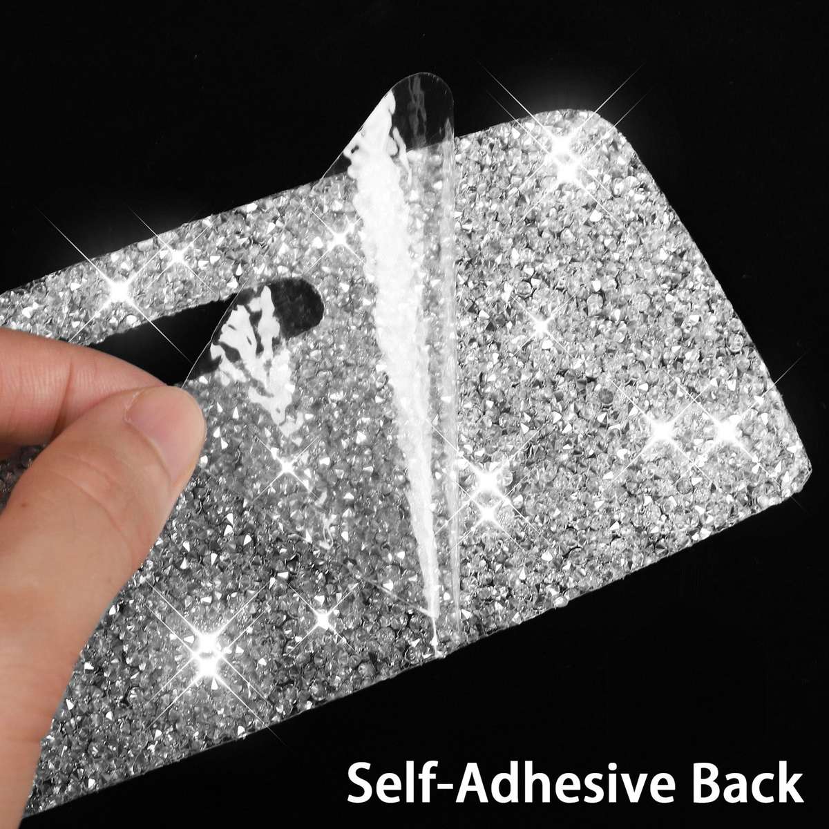 For Dodge Charger 2011-2014 Car Headlight Switch Diamond Decorative Sticker, Left-hand Drive