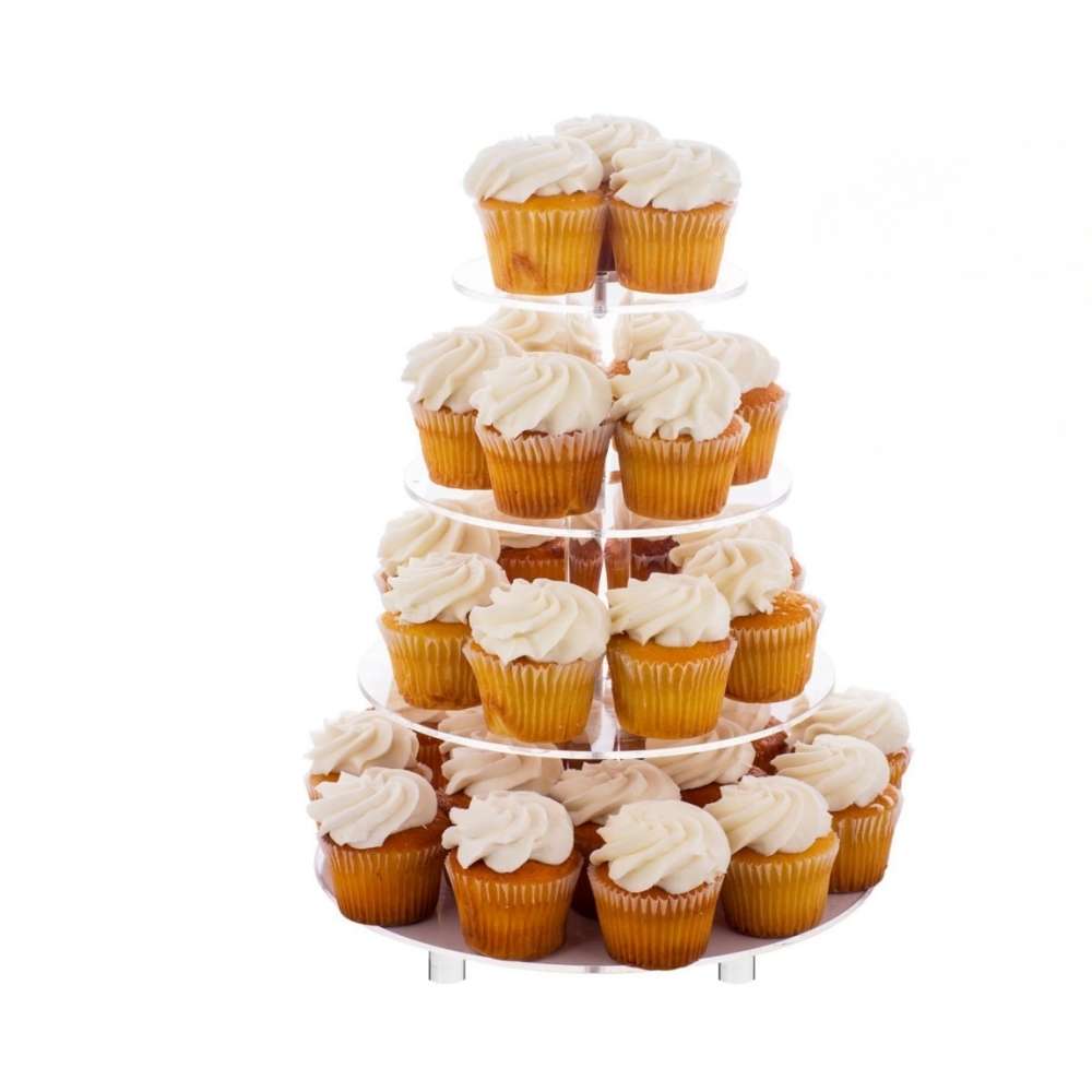 YX063 3 Tier Acrylic Square Cupcake Stand