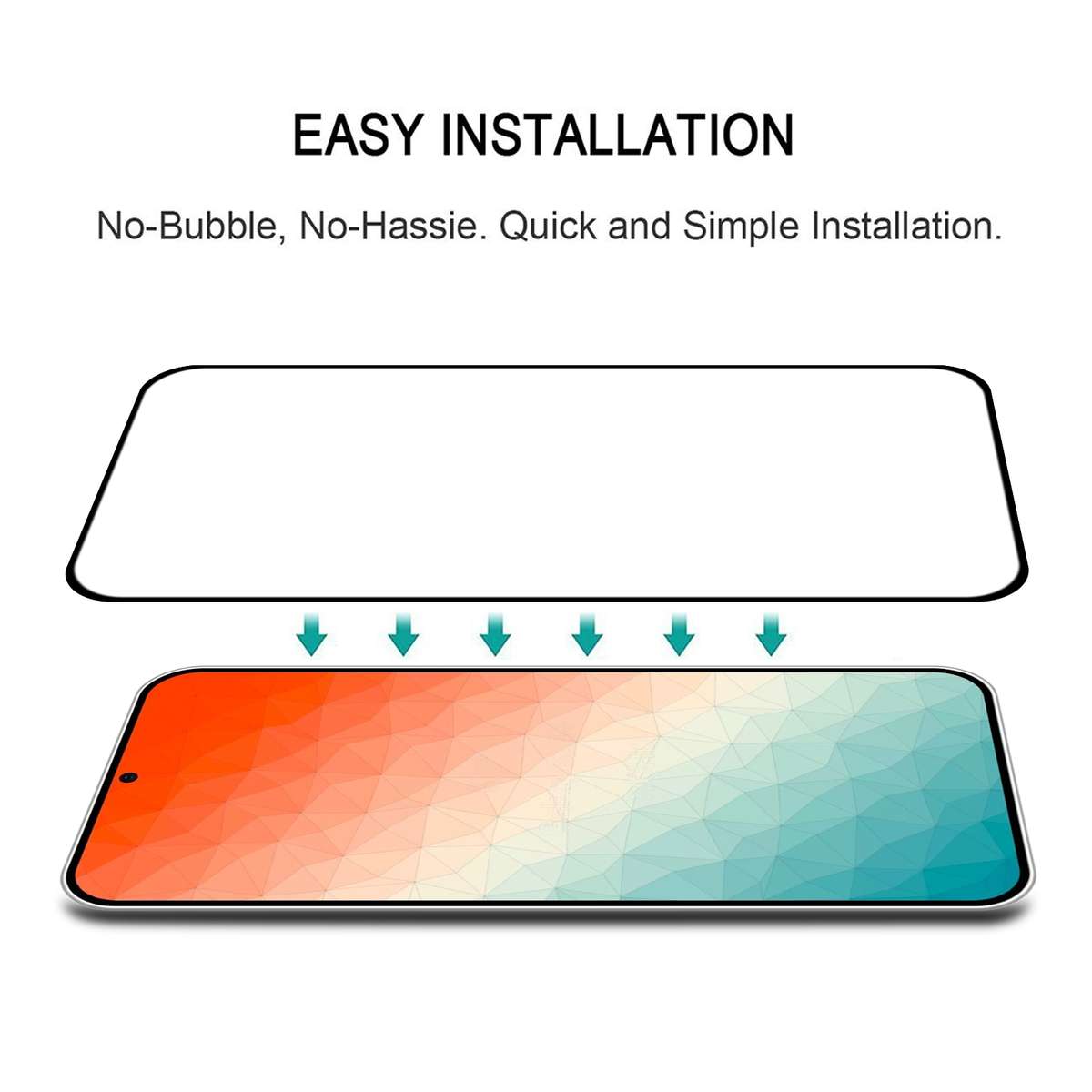 For Samsung Galaxy S24+ 5G Full Glue Screen Tempered Glass Film, Support Fingerprint Unlocking