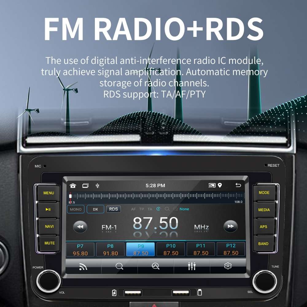 S9070 For Volkswagen 7 inch Portable Car MP5 Player Support CarPlay / Android Auto, Specification:1G