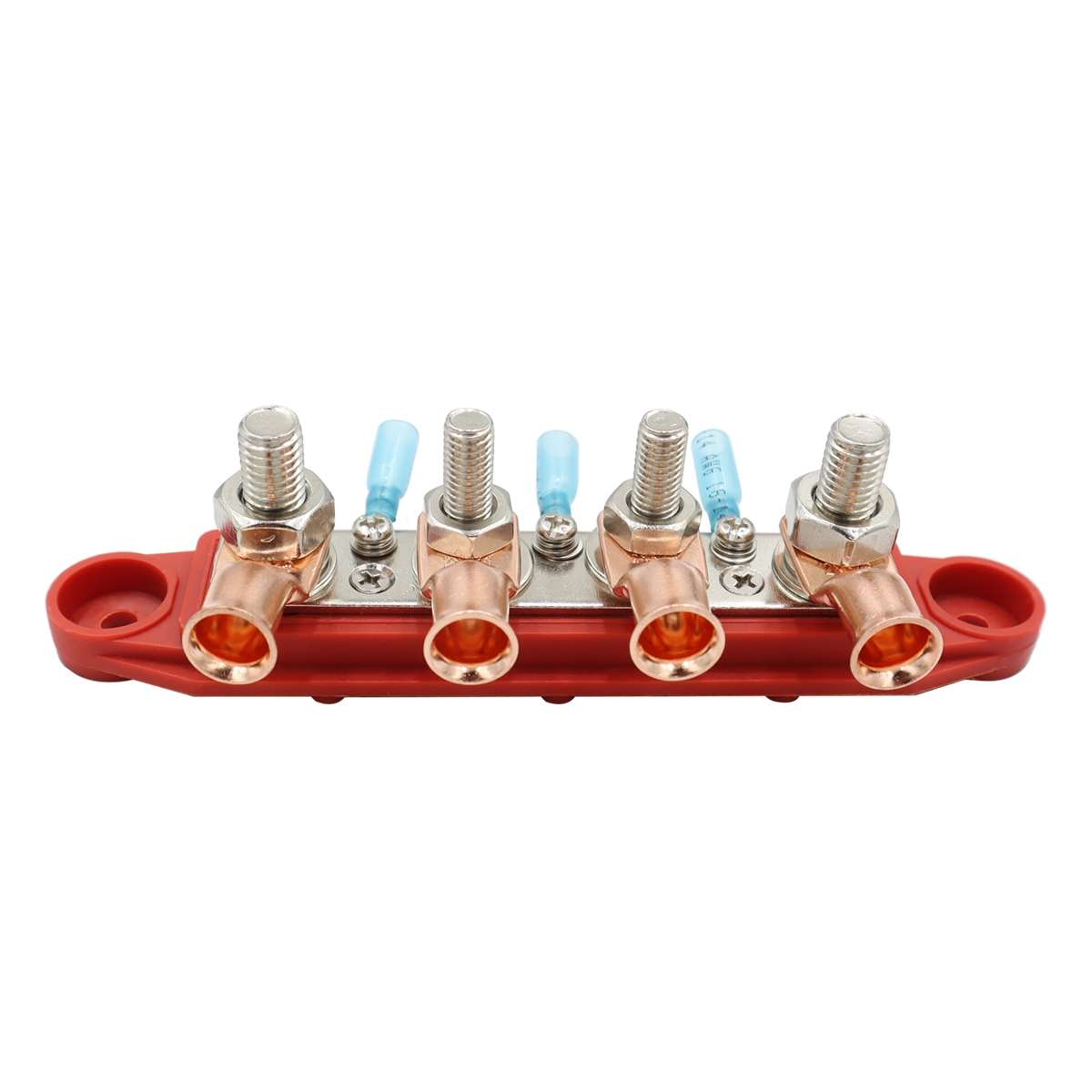 CP-4016 M10+M8 Power Distribution Block Terminal Studs with Terminals(Red)