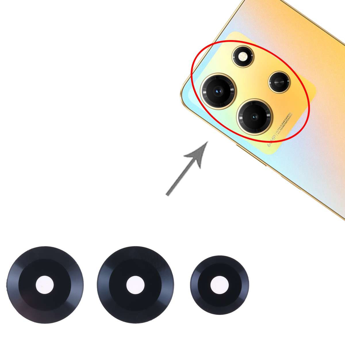 For Infinix Note 30 Pro Back Camera Lens