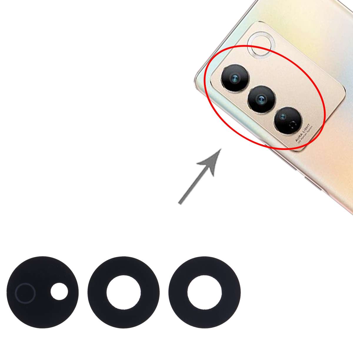 For vivo S16 Pro Back Camera Lens