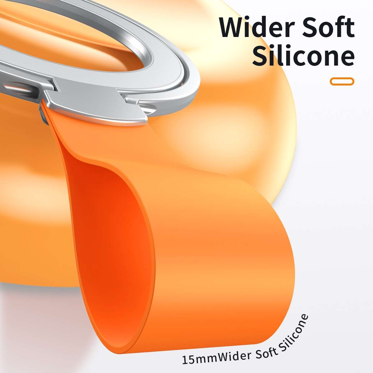 MagSafe Magnetic Pivot Stand Phone Ring Holder(Black + Orange)