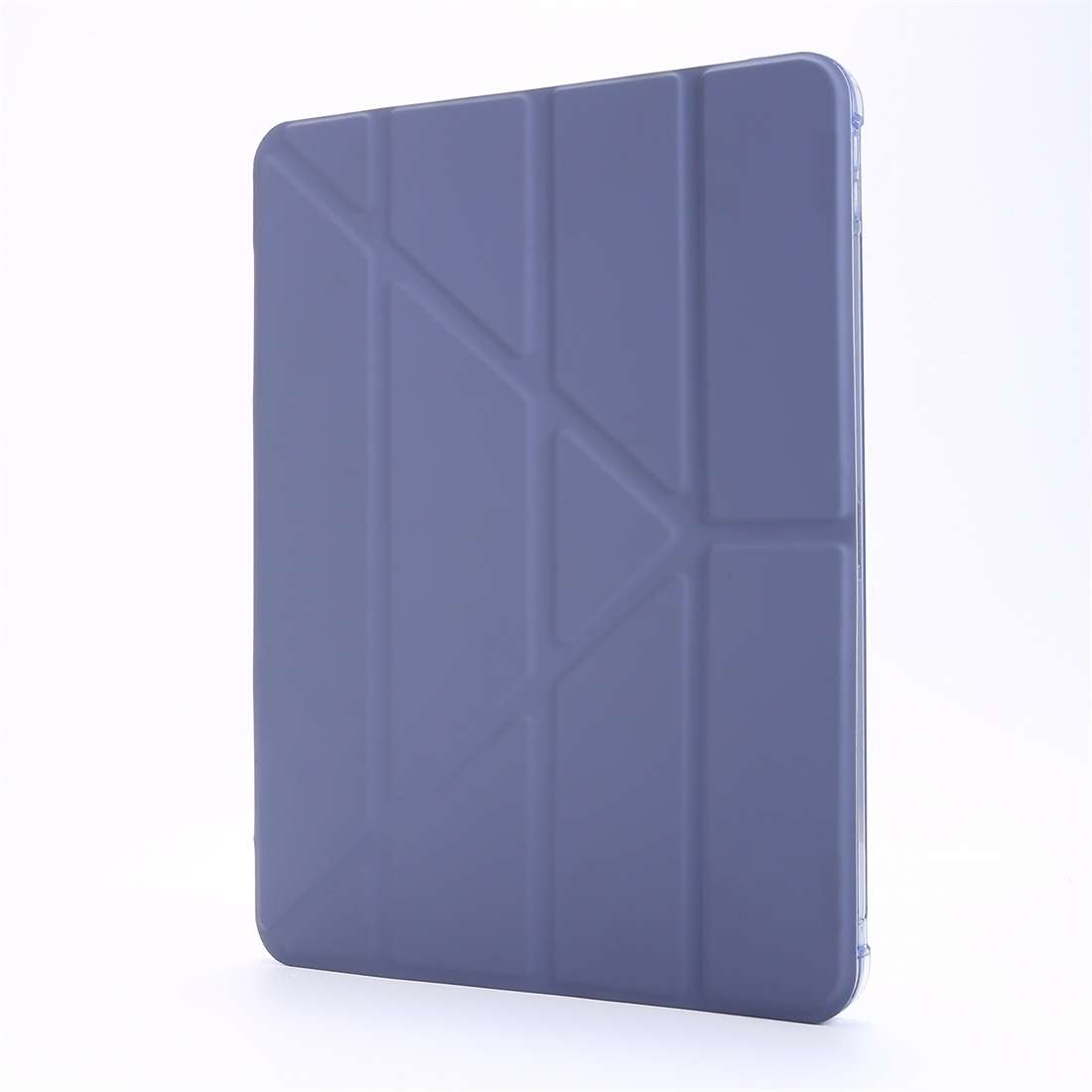 For iPad Air 13 2024 / Pro 12.9 2022 / 2021 Multi-folding TPU Leather Tablet Case wit ... (Purple)