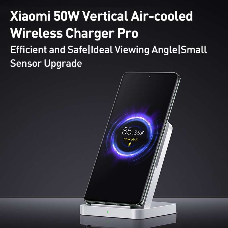 Original Xiaomi 50W Vertical Air-cooled Wireless Charger Pro(White)
