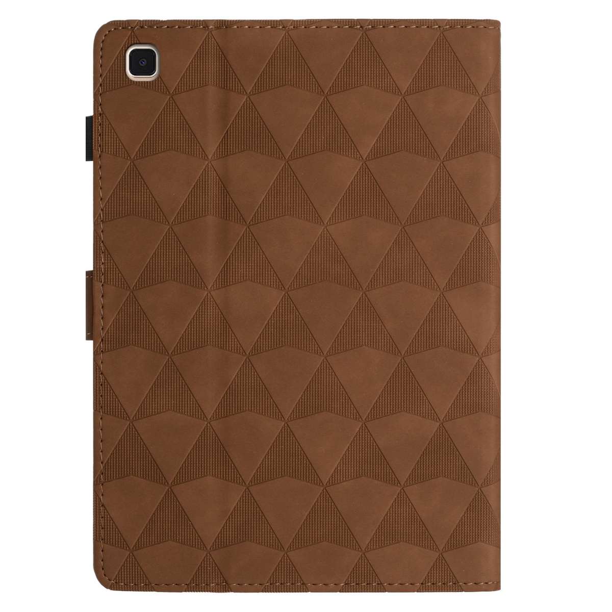 For Samsung Galaxy Tab A7 Lite T220 Diamond Texture Embossed Leather Tablet Case(Brown)