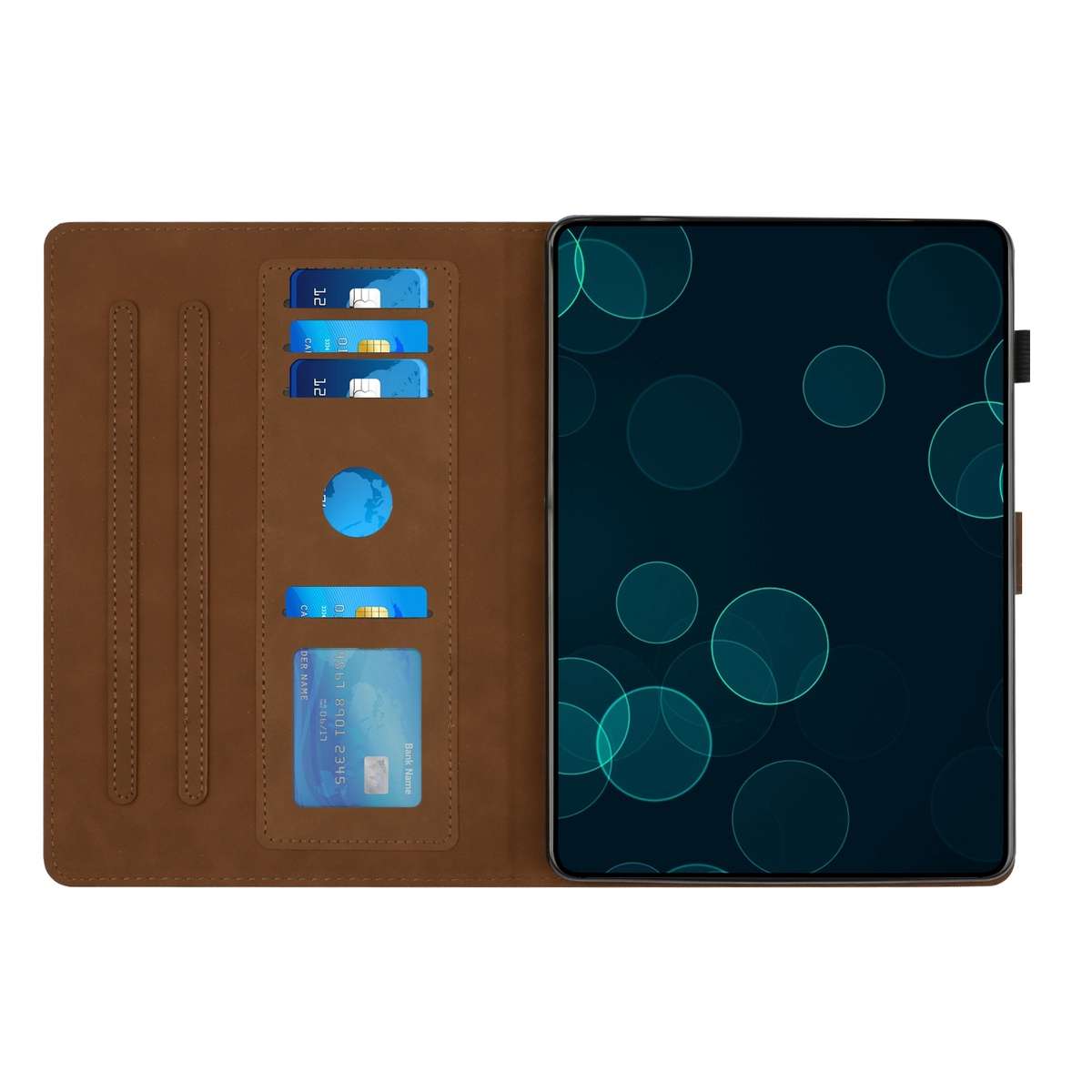 For Samsung Galaxy Tab A7 Lite T220 Diamond Texture Embossed Leather Tablet Case(Brown)