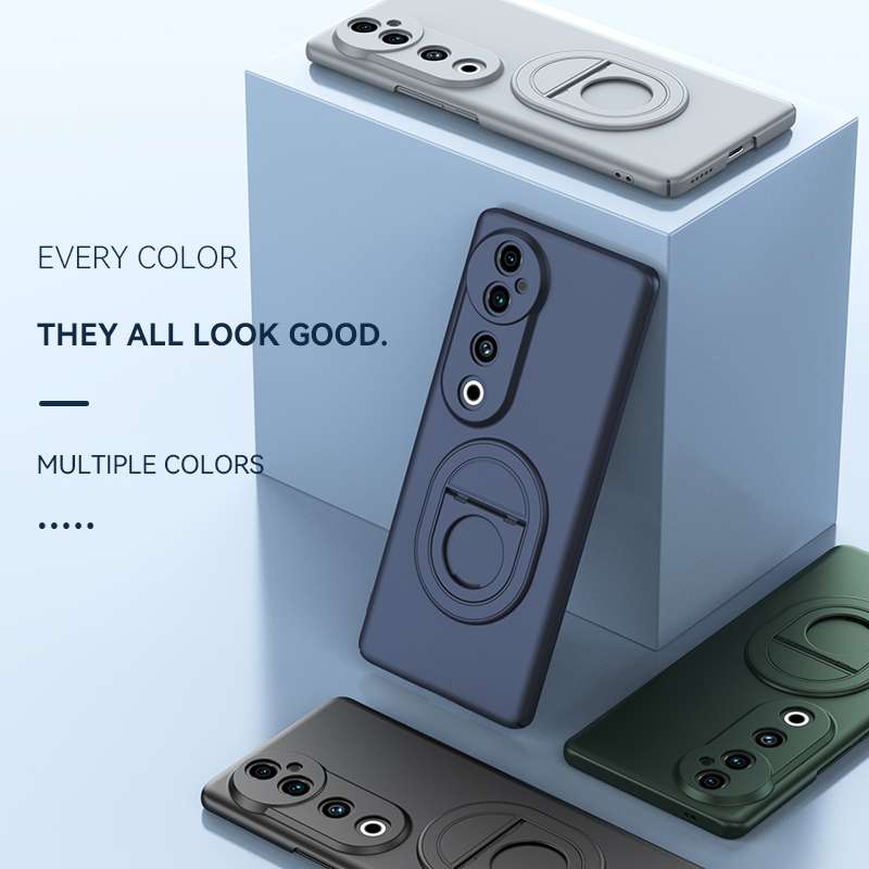 For vivo S19 Magsafe Hidden Fold Holder Full Coverage Shockproof Phone Case(Grey)