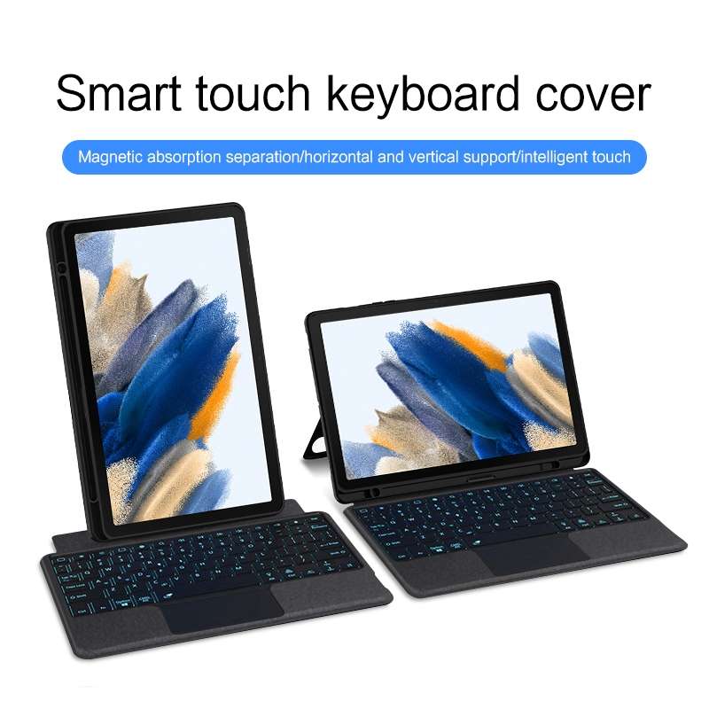 For Samsung Galaxy Tab S9+ / S9 FE+ YJ-S9+ Split Bluetooth Keyboard Leather Tablet Case