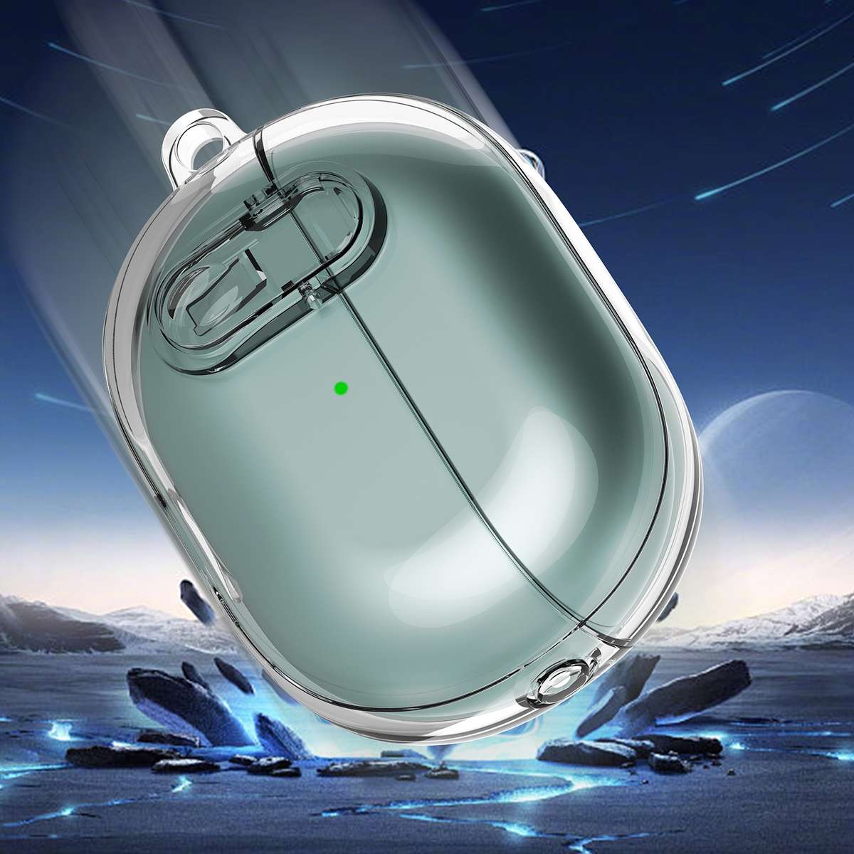 For Huawei FreeBuds Pro 3 Wireless Earphone TPU+PC Protective Case with Me ... (Transparent Black)