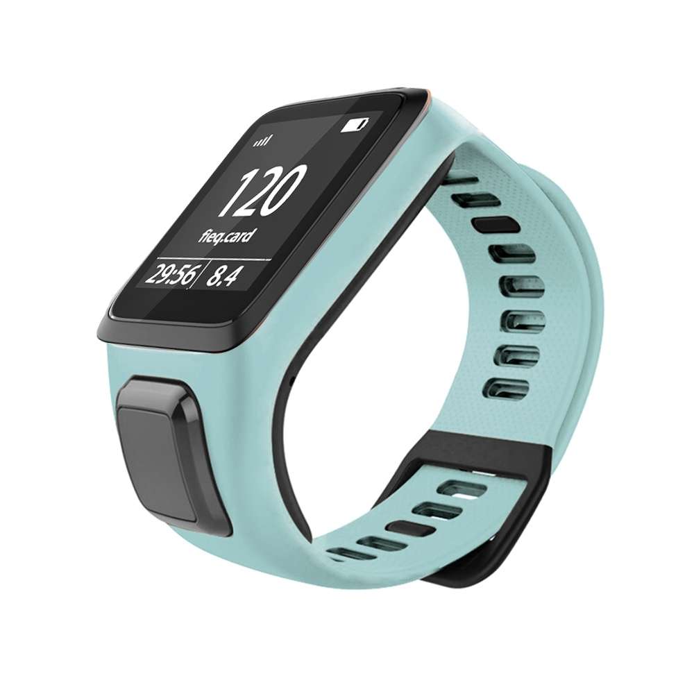 For Tomtom 2 / 3 Universal Silicone Watch Band(Dark Blue)