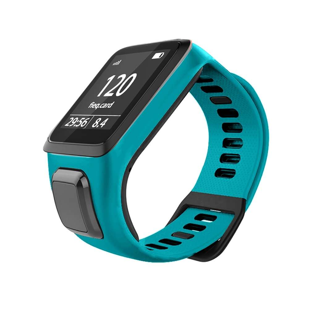 For Tomtom 2 / 3 Universal Silicone Watch Band(Dark Blue)