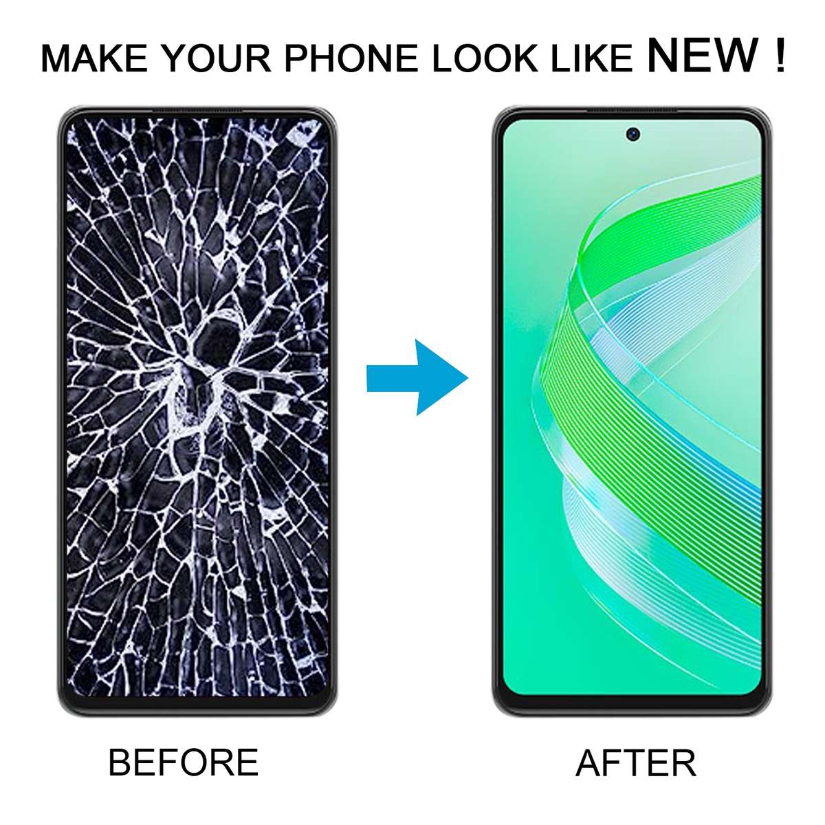 For Infinix Smart 8 Plus X6526 OEM LCD Screen with Digitizer Full Assembly