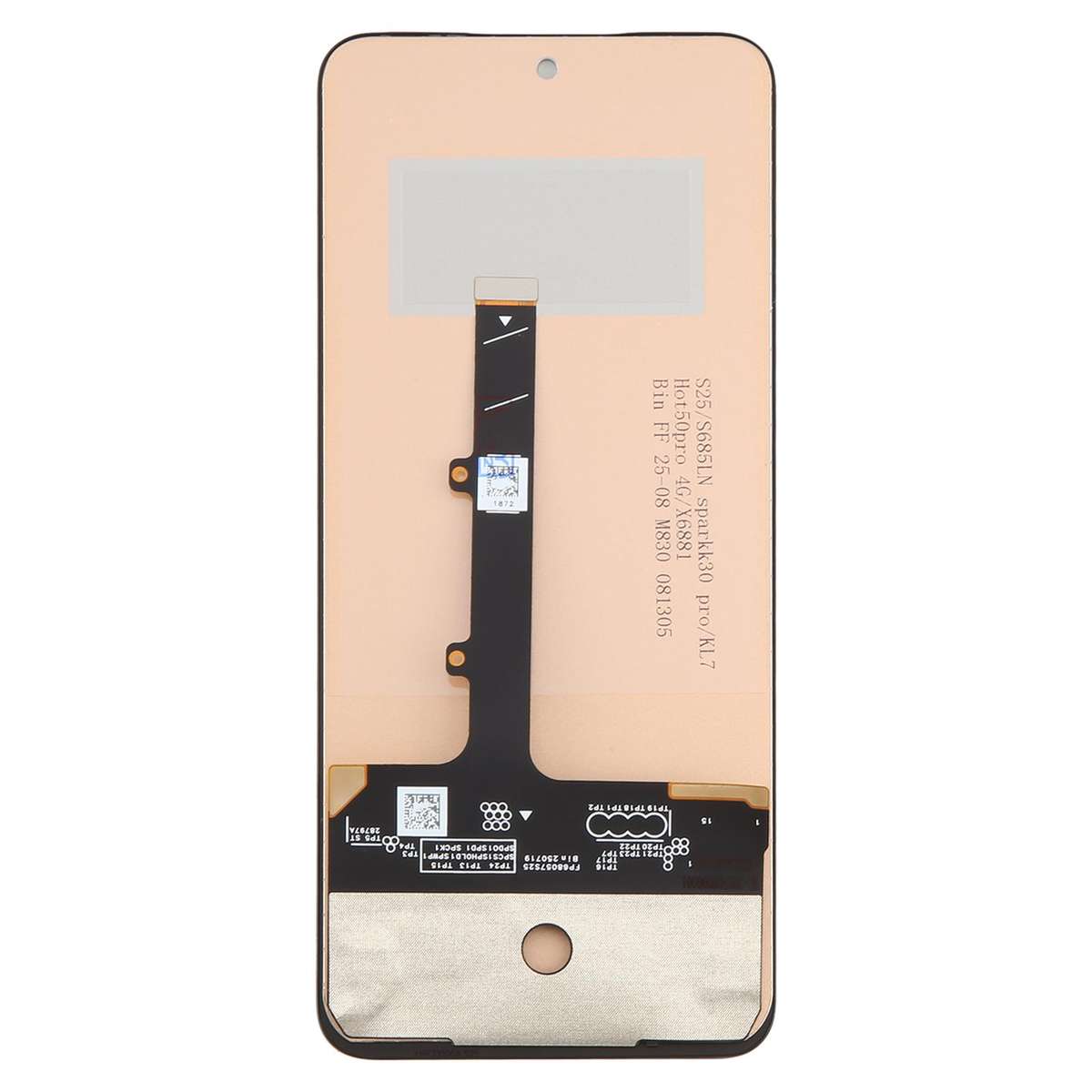 For Infinix Hot 50 Pro 4G X6881 OEM LCD Screen with Digitizer Full Assembly