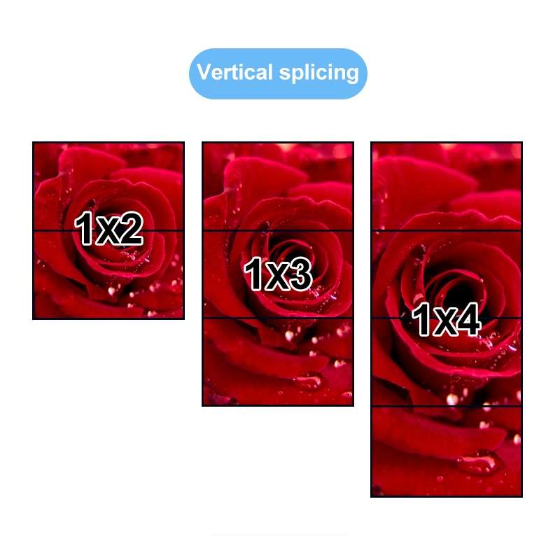 XP02 4K 2x2 HDMI Video Wall Controller Multi-screen Splicing Processor, Style:Ordinary(EU Plug)