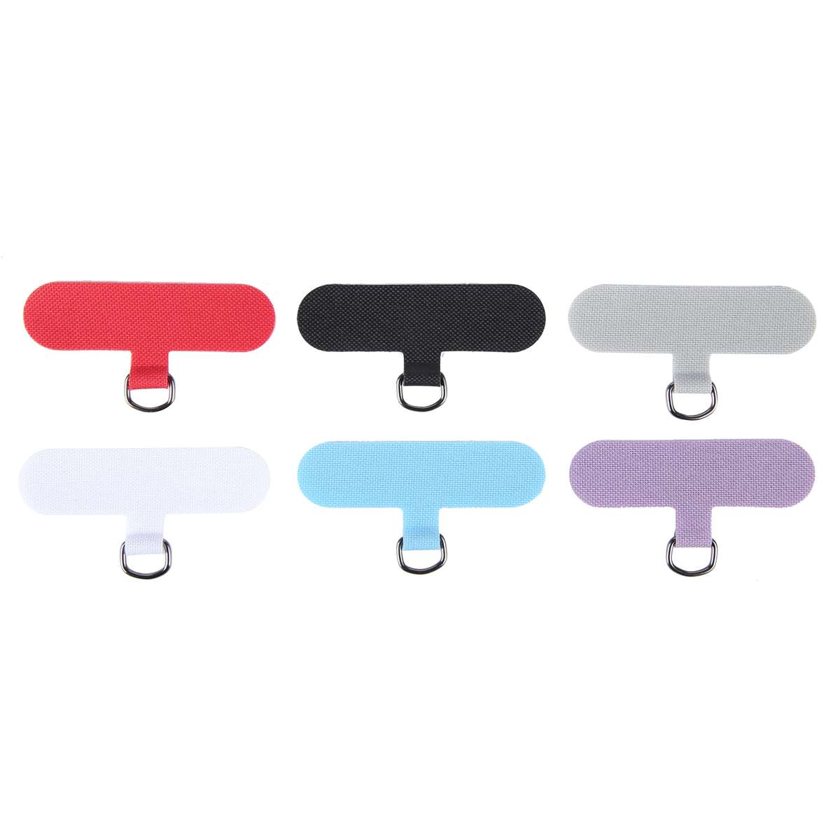 5pcs Universal Phone Lanyard Strap Patch Gasket(Red)