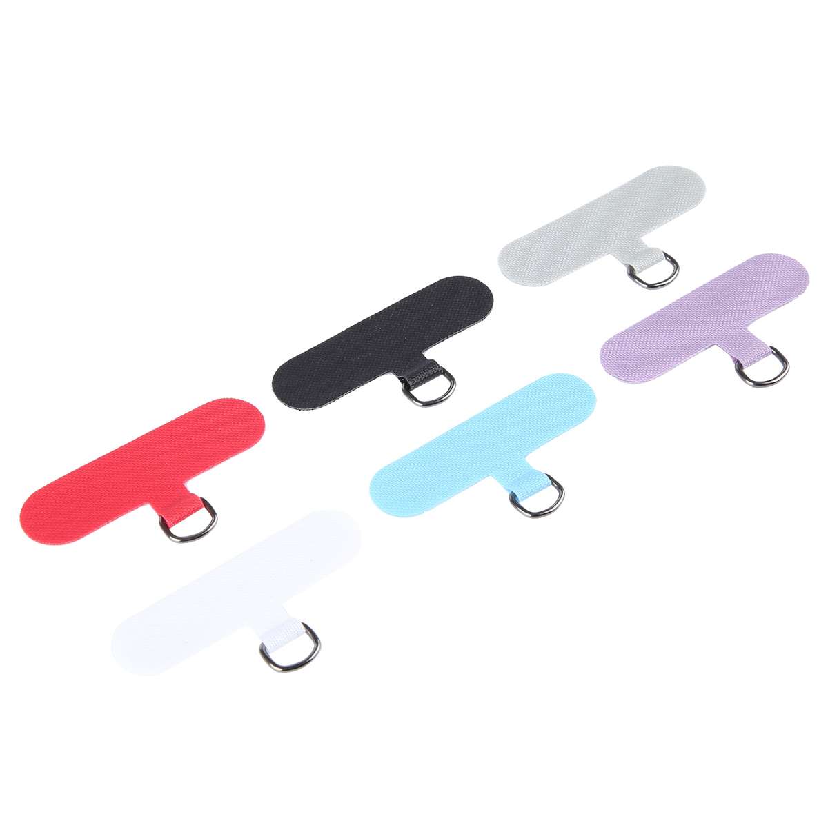 5pcs Universal Phone Lanyard Strap Patch Gasket(Red)