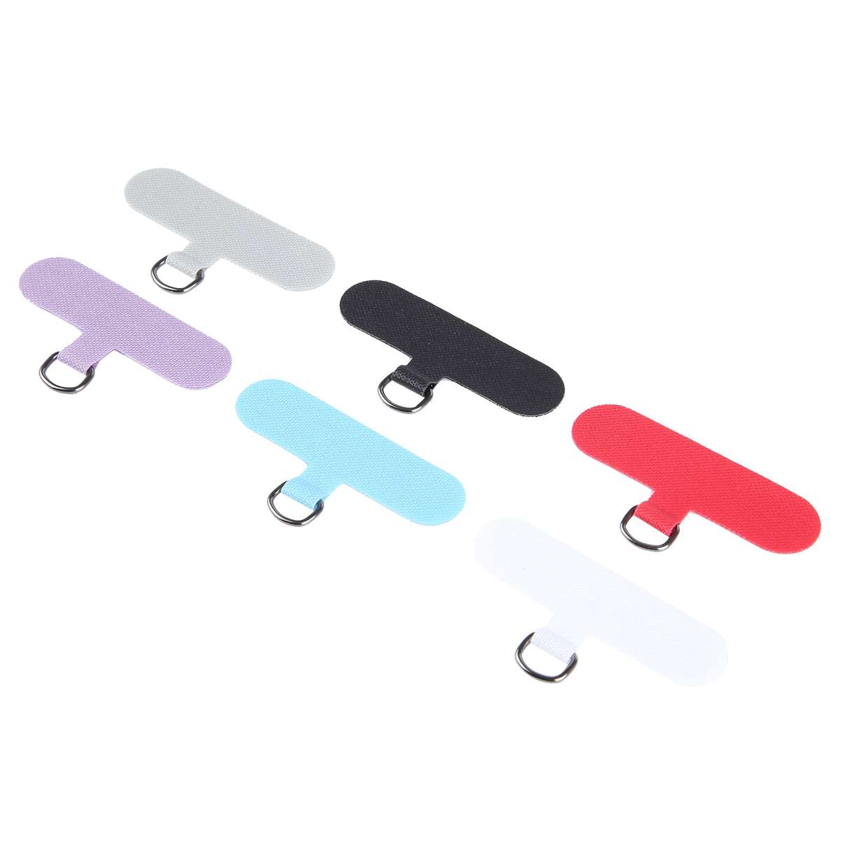 5pcs Universal Phone Lanyard Strap Patch Gasket(Red)